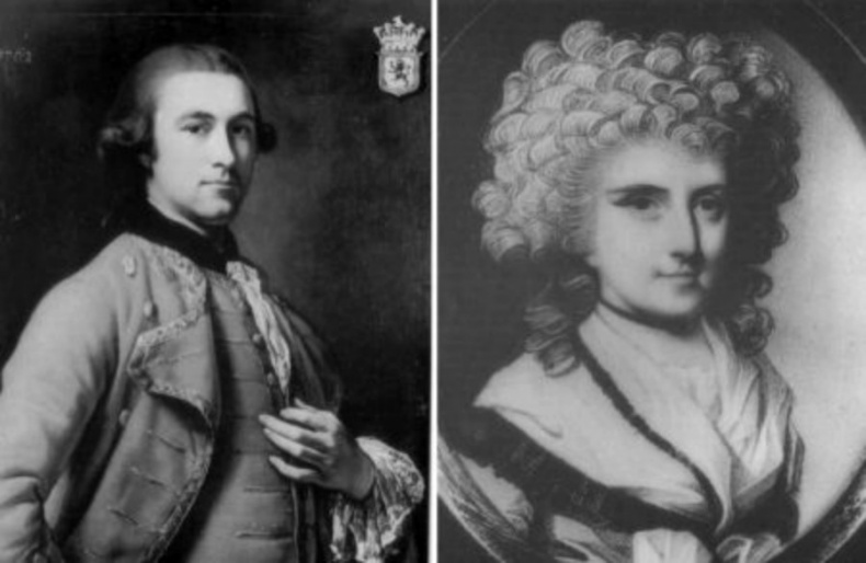 Mary Eleanor Bowes and her husband John Lyon,