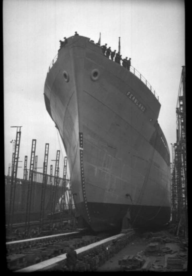 The 'Fernland' was completed in 1948 for Fearnley & Eger, Oslo, by shipbuilders Bartram & Sons,