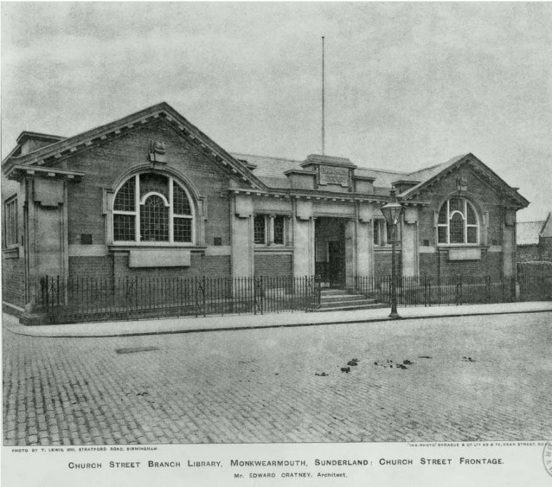 The frontage of Monkwearmouth branch library,
