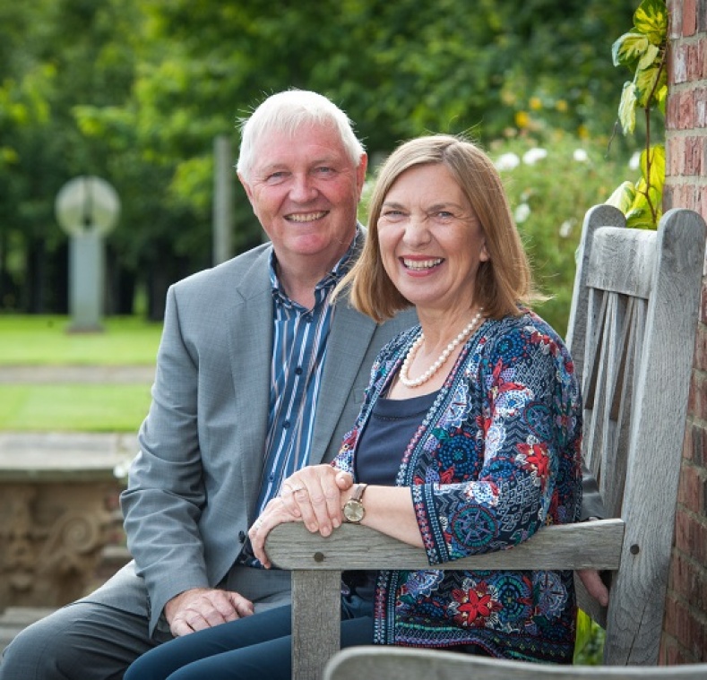 Ron and Louise Bowey at their home in 2016,
