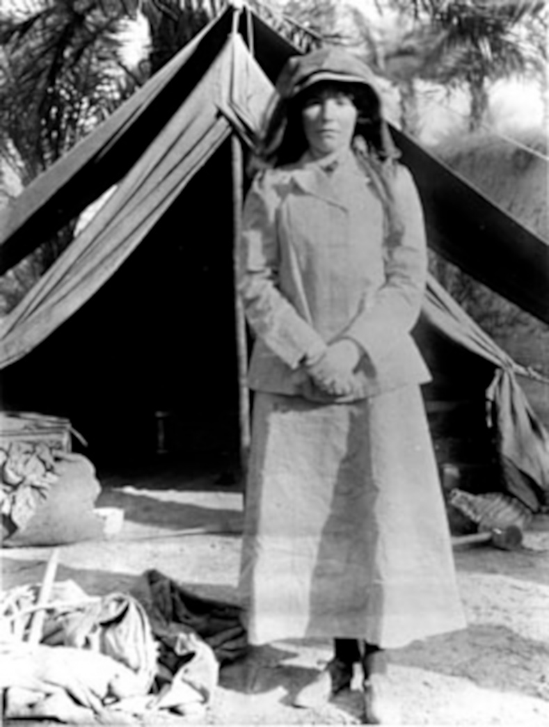 Gertrude Bell in Babylon, Iraq, 1909,