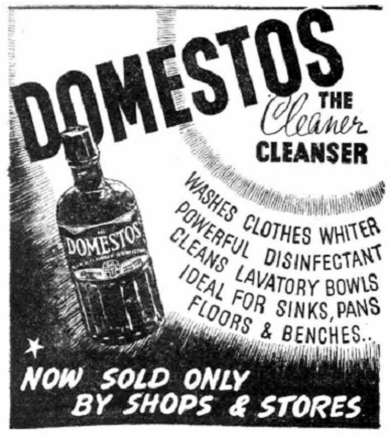 Domestos Advert from 1942,