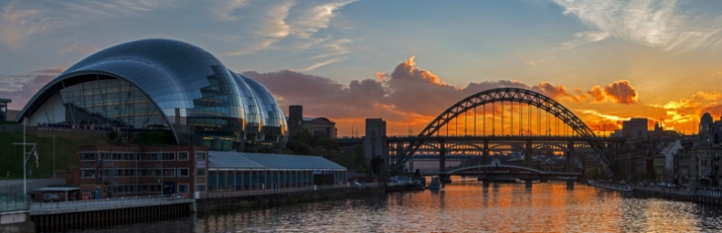 The Sage and Newcastle Quayside